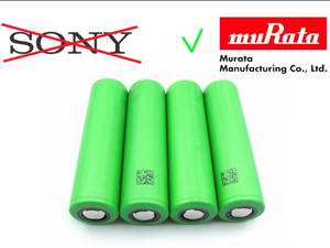 Переименование Li-Ion аккумуляторов SONY в MURATA