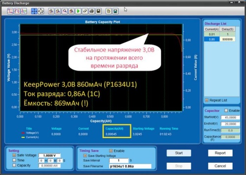 Купить оригинальные 16340 0860мАч KeepPower (P1634U1) 3,0В Защищенный Li-Ion аккумулятор с встроенной USB ЗУ купить в магазине Запас Мощности фото 12