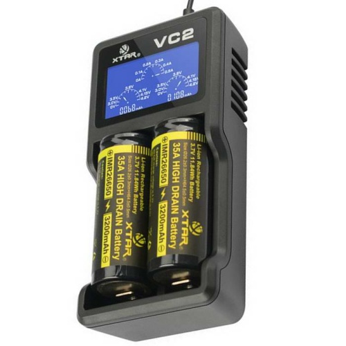 Купить оригинальные Зарядное устройство XTAR VC2 для Li-Ion аккумуляторов купить в магазине Запас Мощности