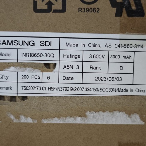 Купить оригинальные 18650 3000мАч SAMSUNG INR18650-30Q 3,6В 15А незащищенный Li-Ion АКБ высокотоковый купить в магазине Запас Мощности фото 6