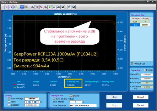 Купить оригинальные RCR123А 1000mAh KeepPower (P1634U2) 3,0V Защищенный Li-Ion АКБ с встроенной USB ЗУ купить в магазине Запас Мощности фото 12
