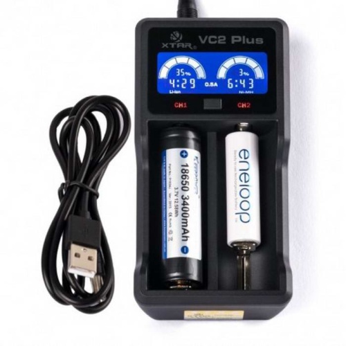 Купить оригинальные Зарядное устройство XTAR VC2 PLUS master для Li-Ion / Ni-Mh аккумуляторов купить в магазине Запас Мощности фото 2