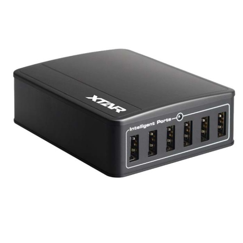 Купить оригинальные Зарядное Устройство XTAR SIX-U U1 6-канальный USB концентратор купить в магазине Запас Мощности
